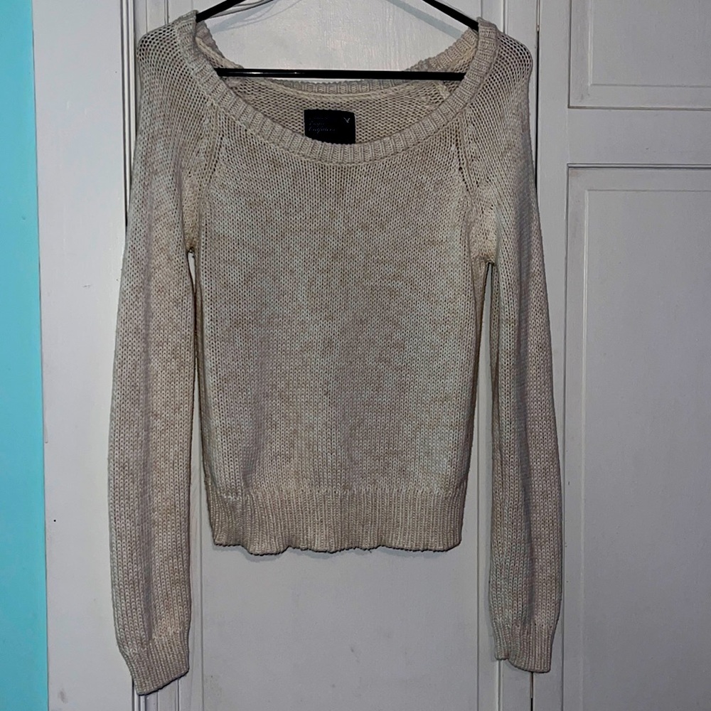 American Eagle Sweater Oatmeal Size Small